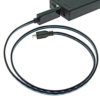 Visible light USB to MicroUSB