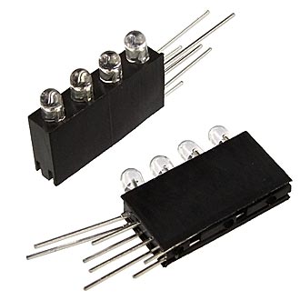 3mm*4  3-5v 4Lm  blue  30